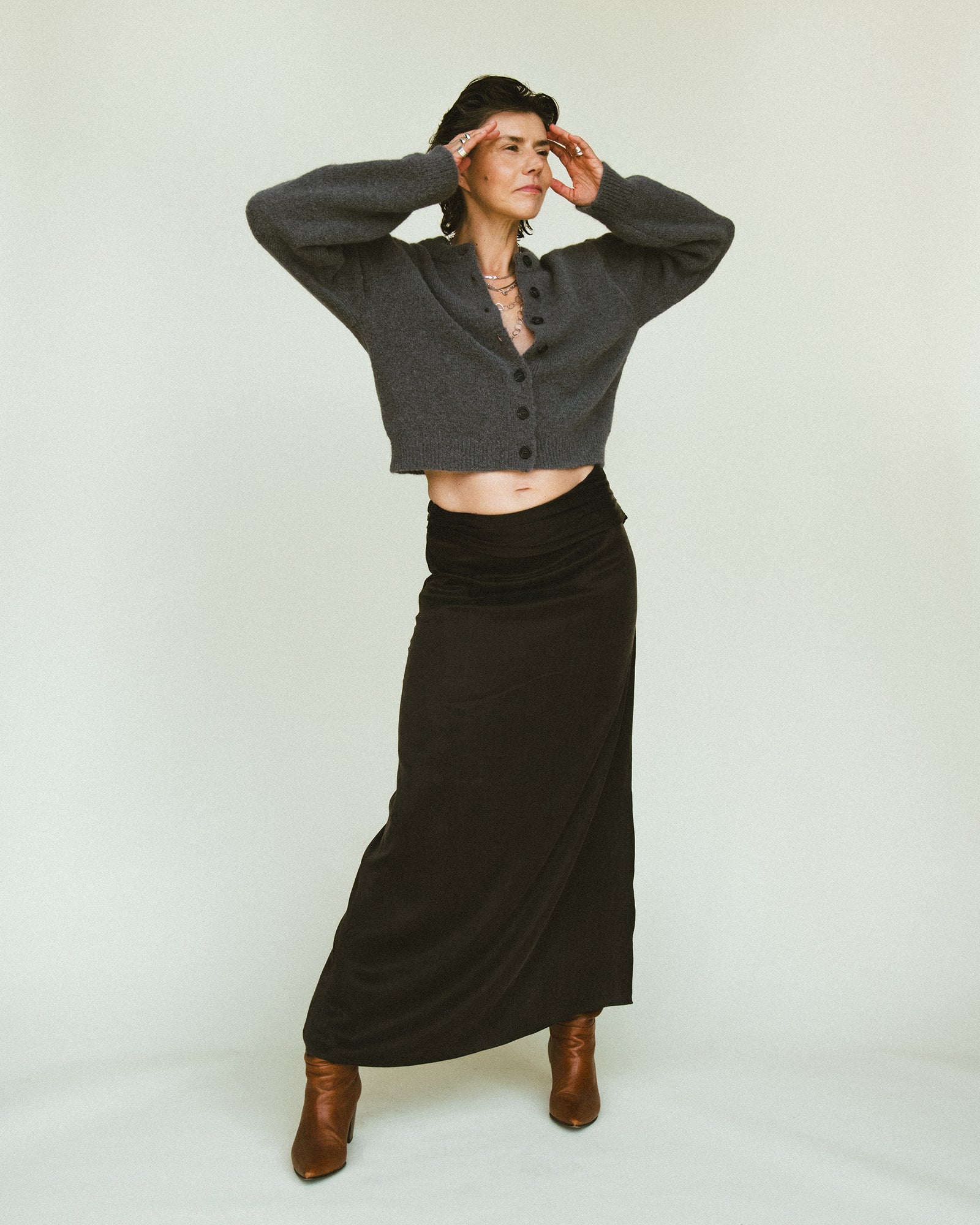 MADSEN MAXI SKIRT BROWN