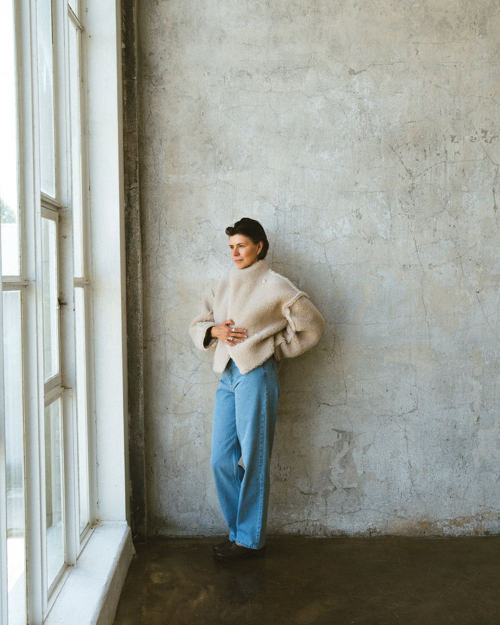 TEO WOOLEN JACKET BEIGE