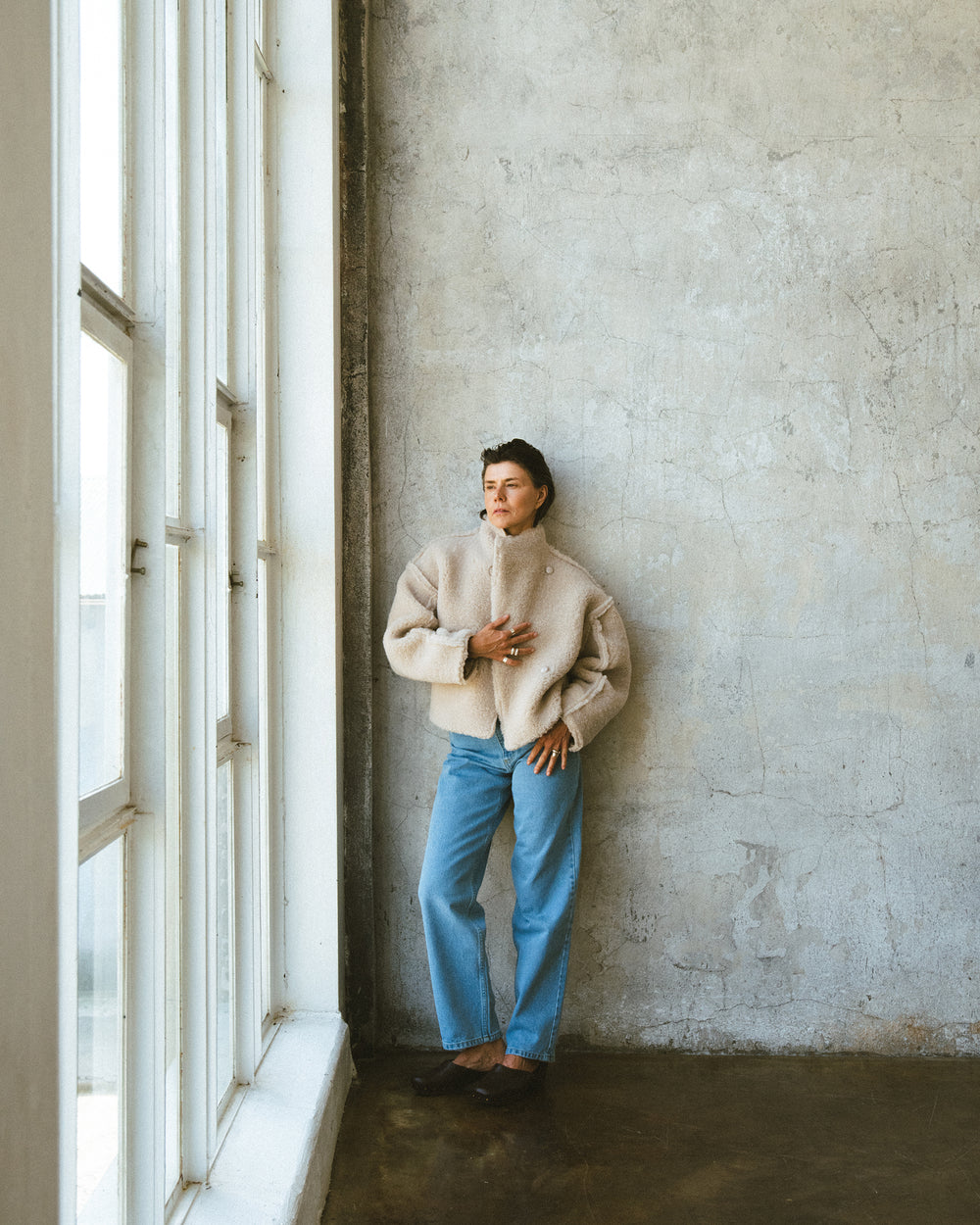 TEO WOOLEN JACKET BEIGE