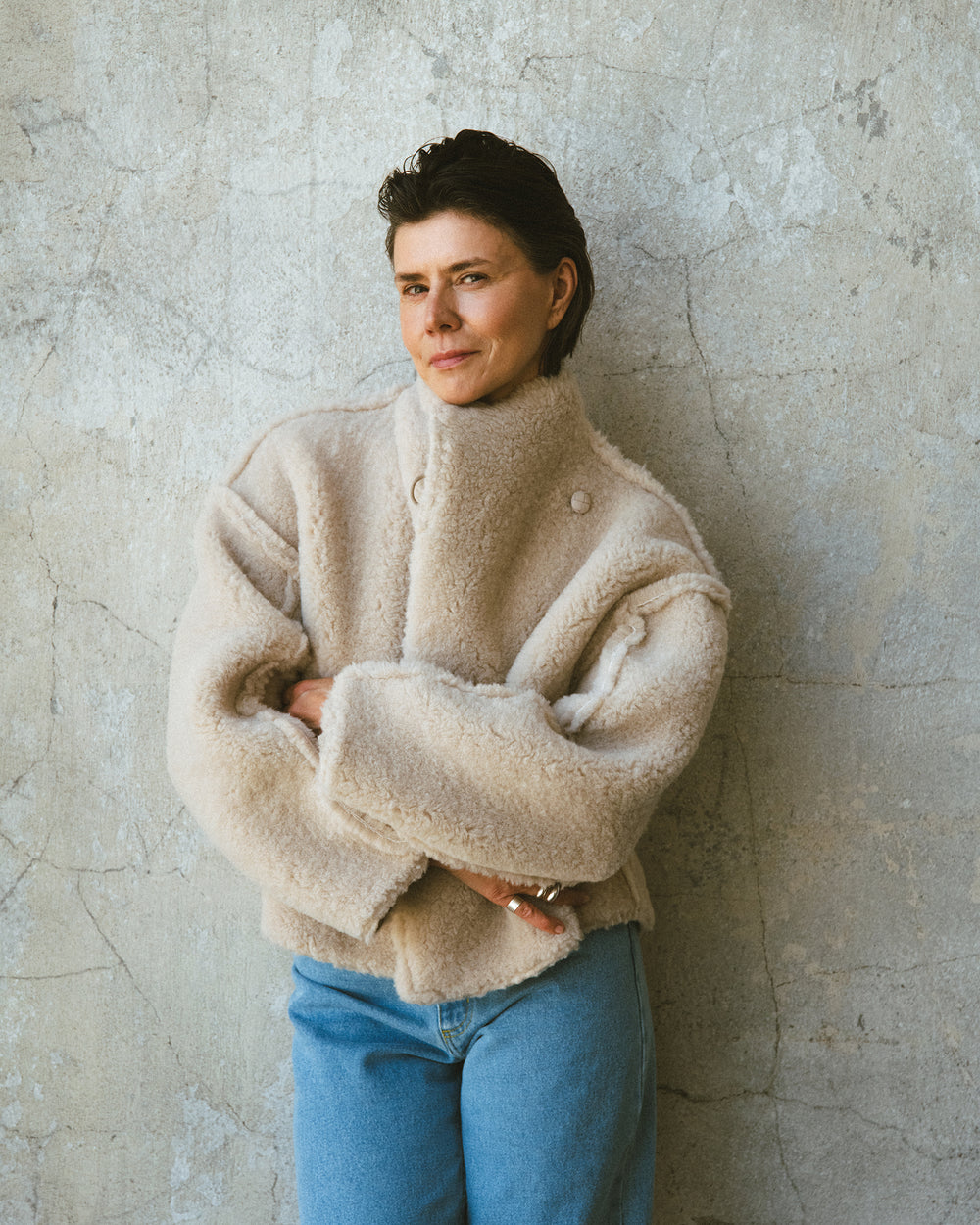 TEO WOOLEN JACKET BEIGE