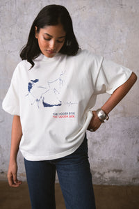 T-SHIRT KISS MY NECK BLANC