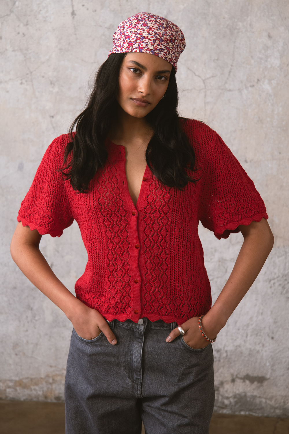 ASH CARDIGAN RED