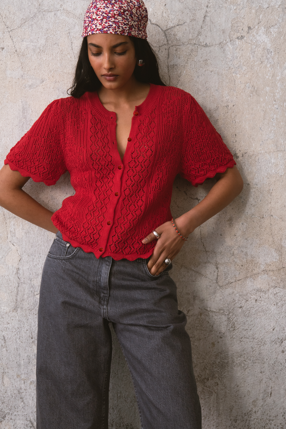 ASH CARDIGAN RED