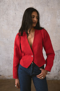 VESTE FAIR ROUGE