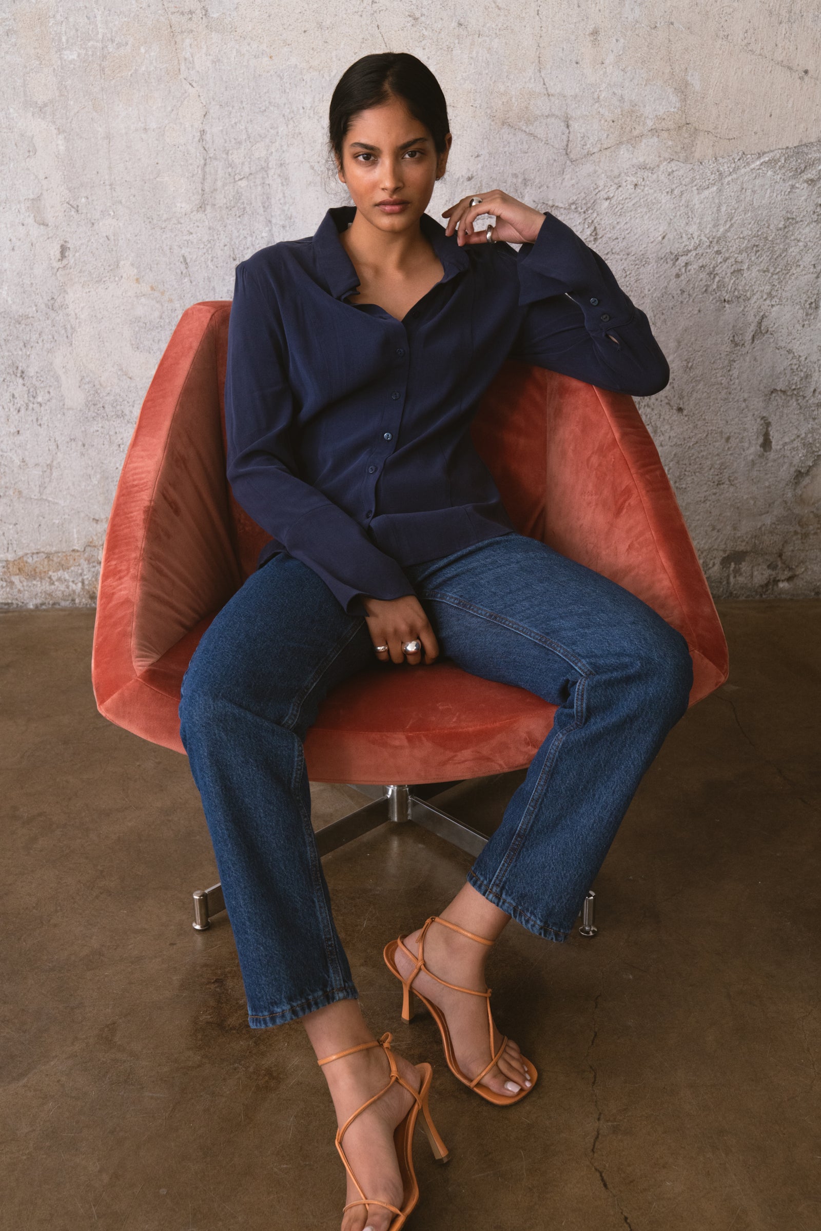 KOSZULA BUTTERFLIES NAVY