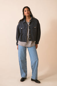KURTKA JEANSOWA EX BOYFRIEND GRAPHITE
