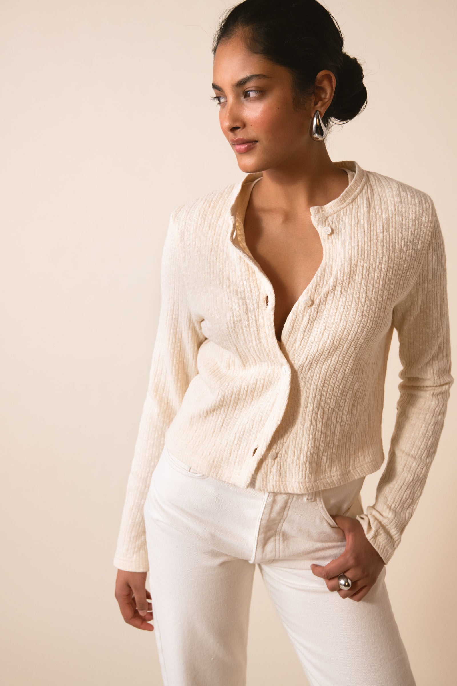 CAY LONGSLEEVE ÉCRU