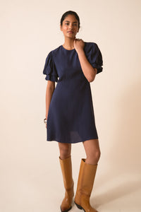 ROBE MINI HEARTS NAVY