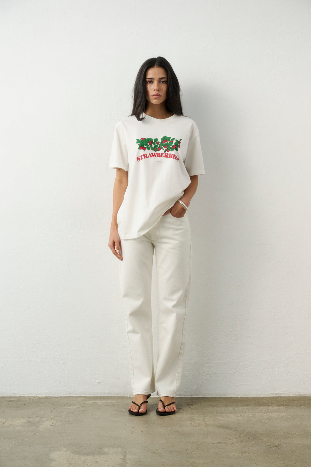 STRAWBERRIES T-SHIRT WEISS