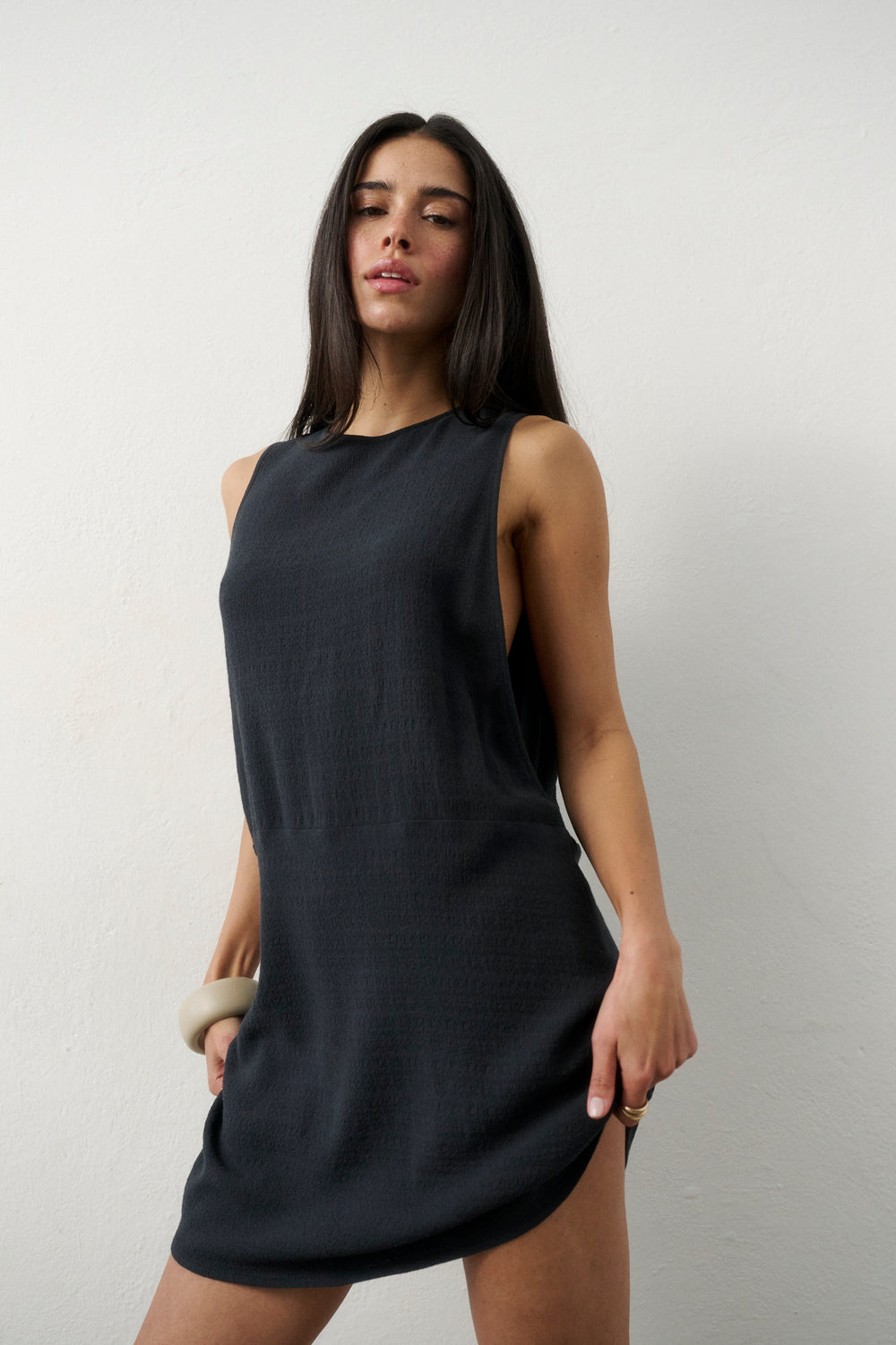 ALMOND DRESS GRAPHITE