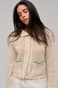 REA CARDIGAN ECRU