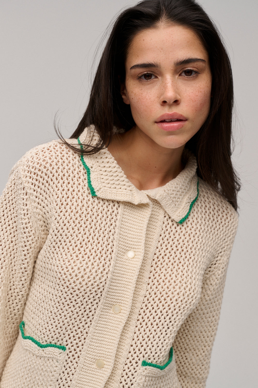 REA CARDIGAN ECRU