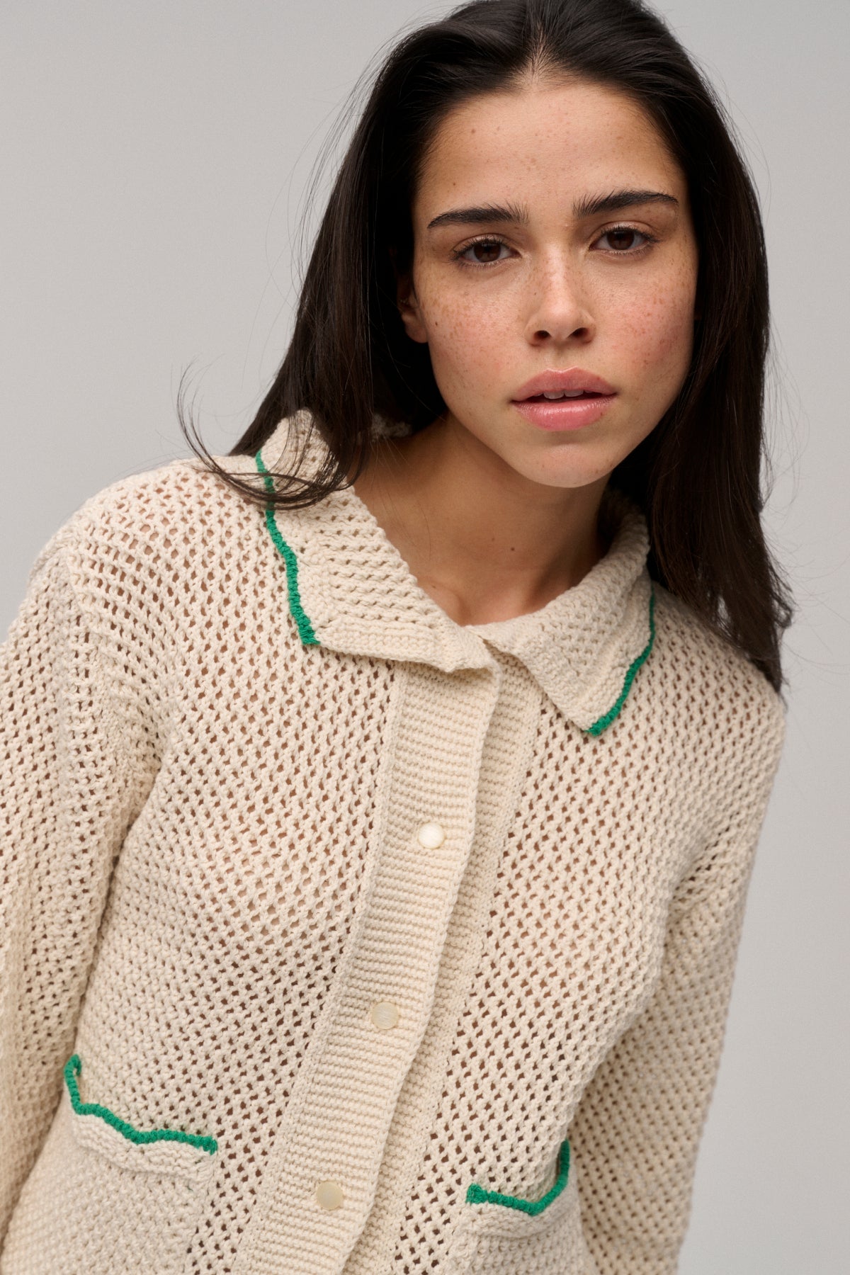 REA CARDIGAN ECRU
