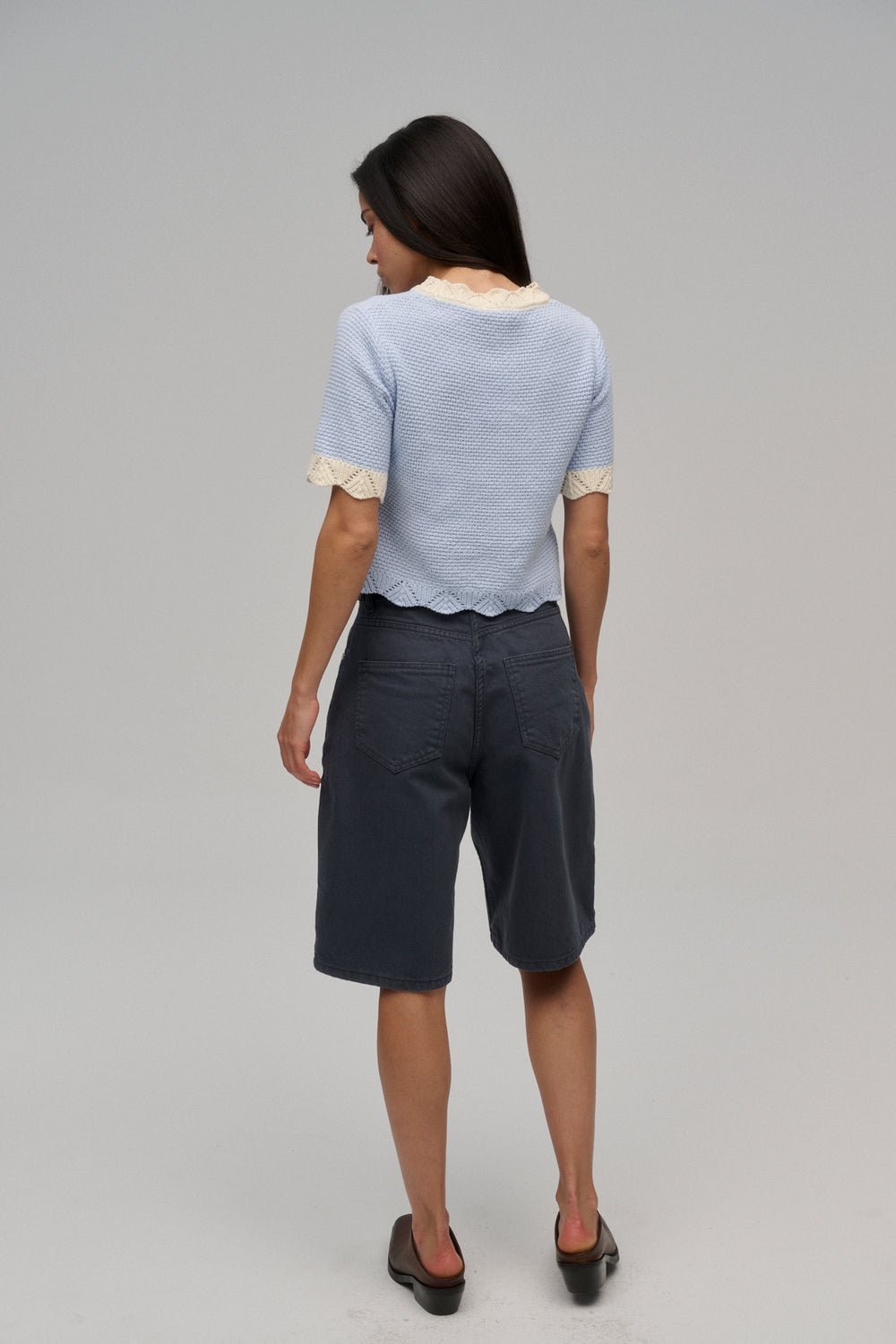 MILKY KNITTED TOP BLUE