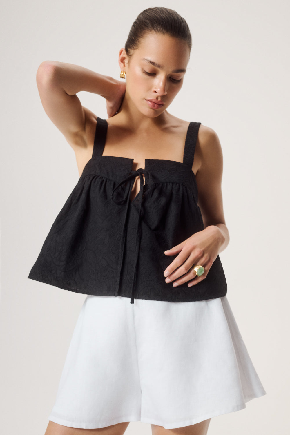 TOP MISTY BLACK