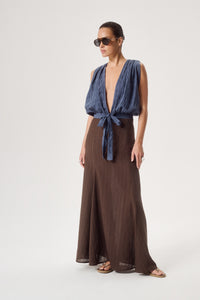 SPÓDNICA MAXI PURPLE