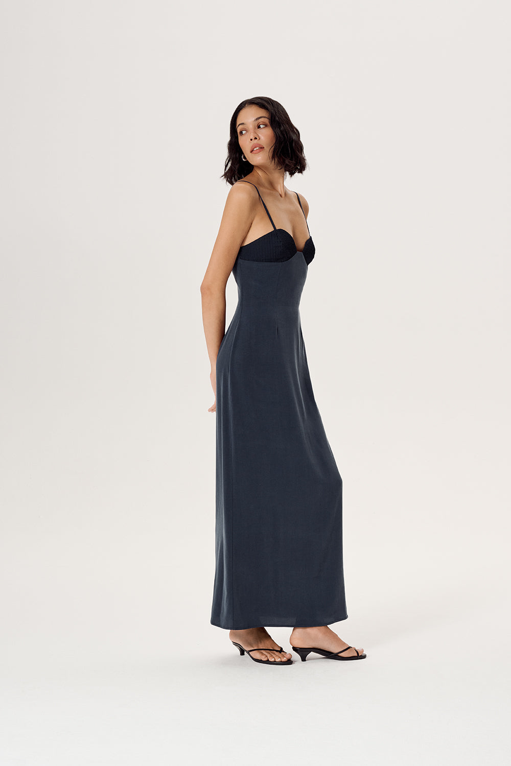 MOSS MAXI DRESS NAVY