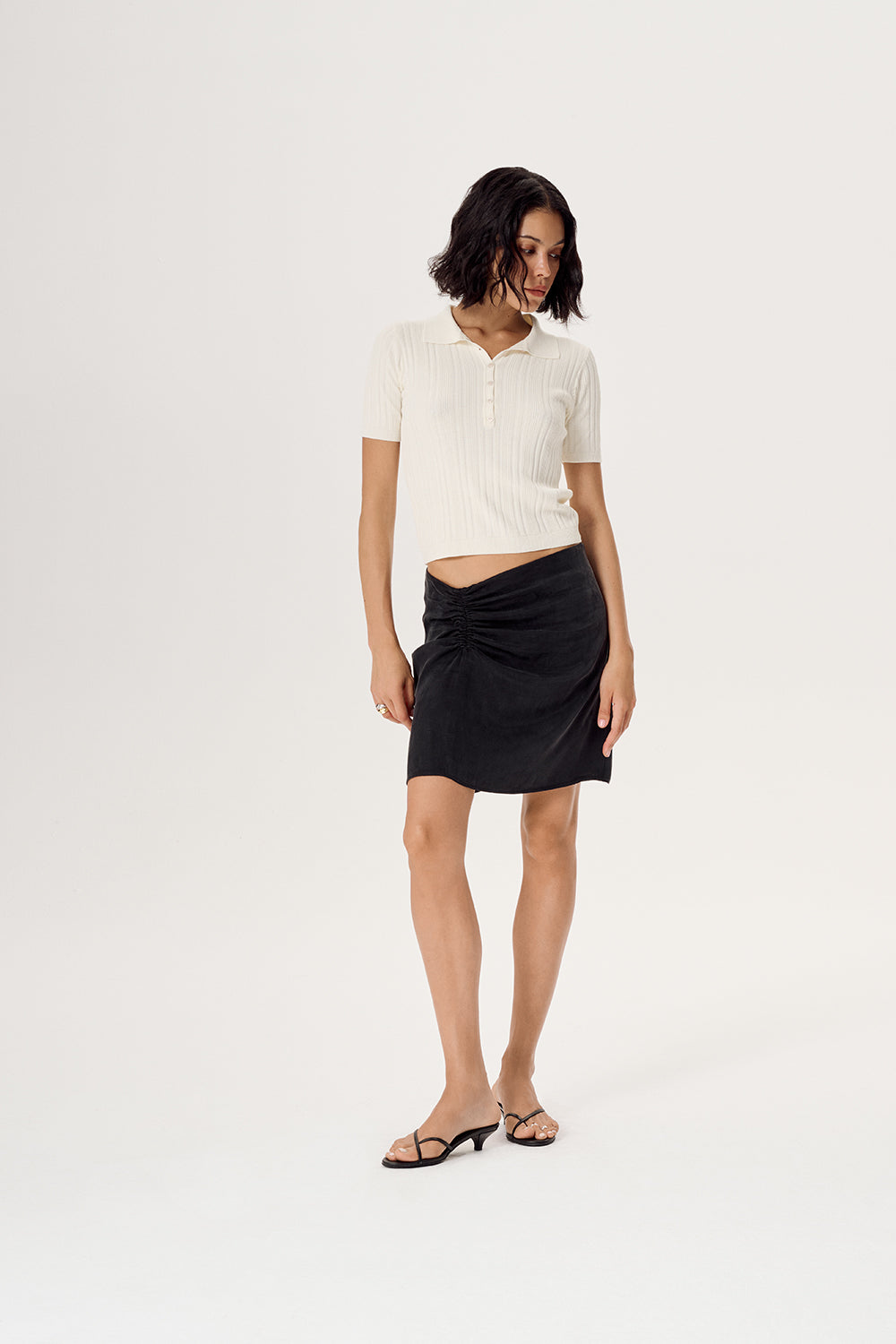 TOP DZIANINOWY TRICOT ECRU