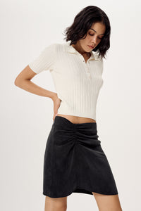 TOP DZIANINOWY TRICOT ECRU