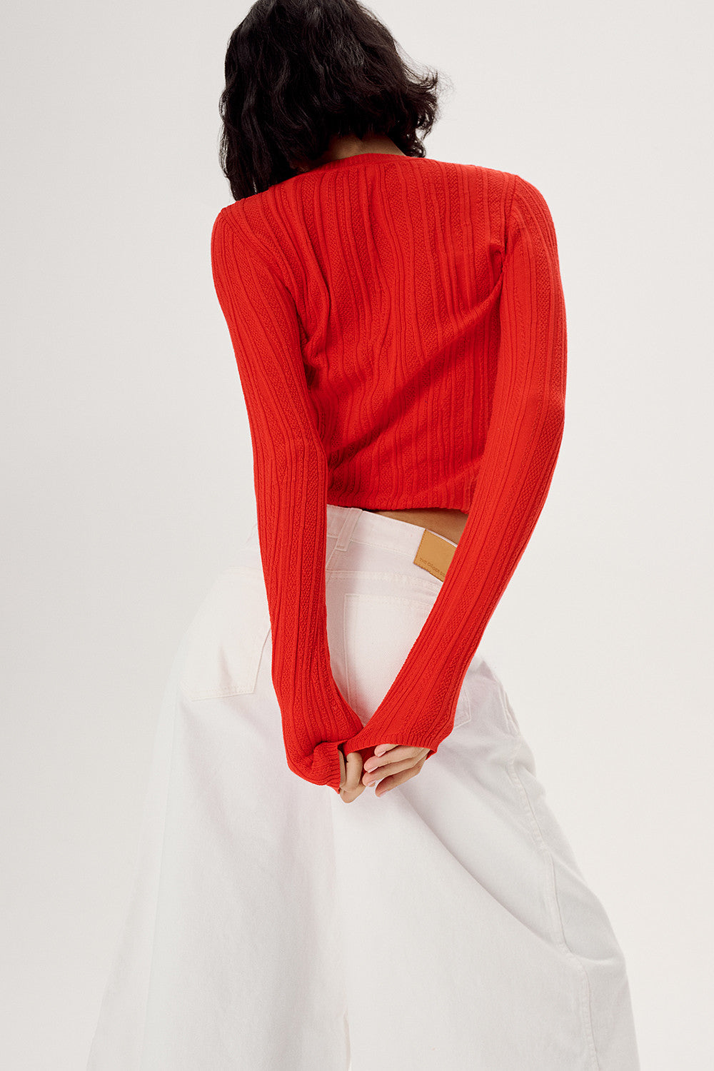 KNITTED LONGSLEEVE BAHIA RED