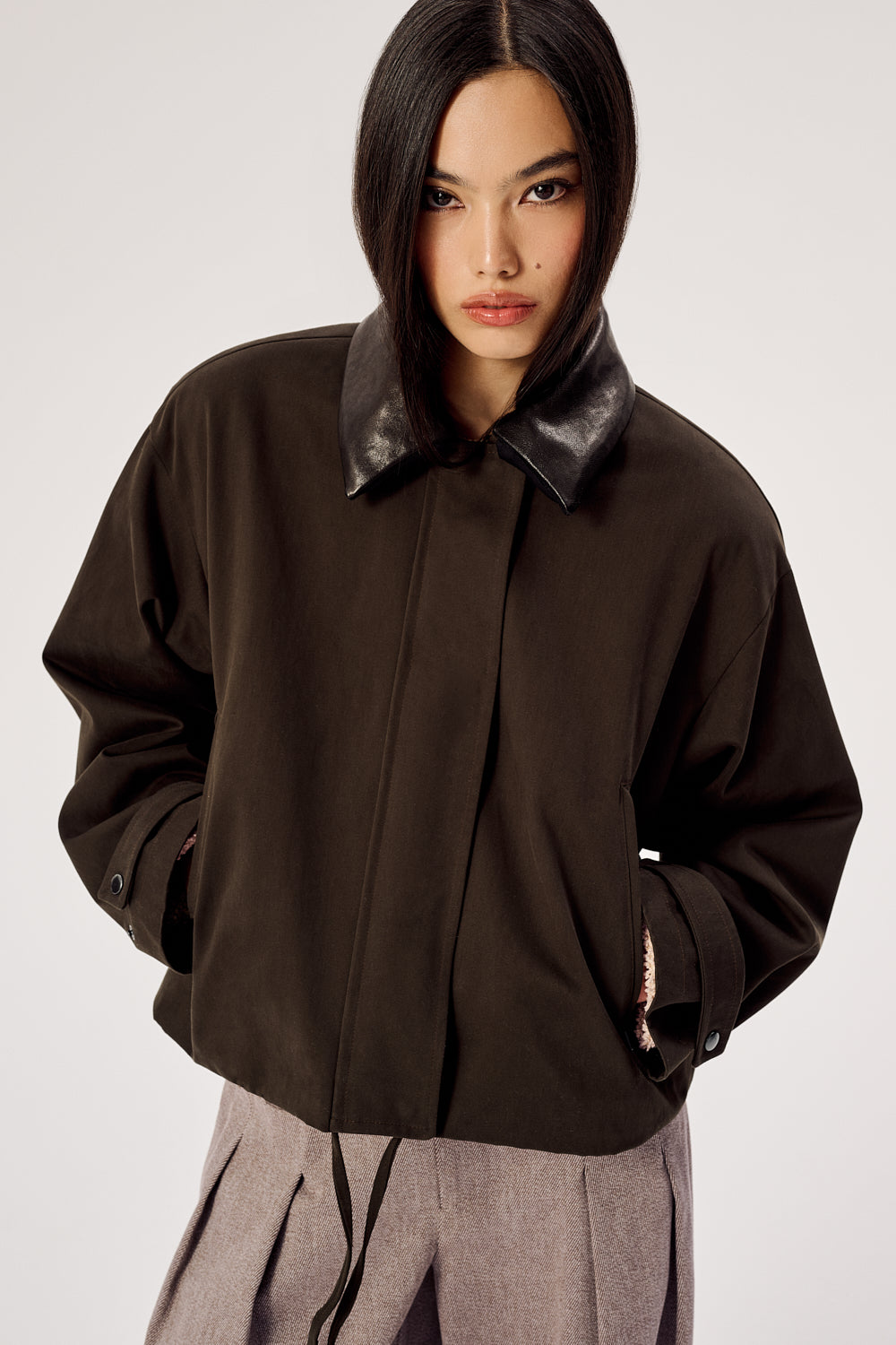 KURTKA BRETON BROWN