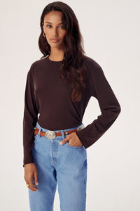 LONGSLEEVE BERRY BROWN