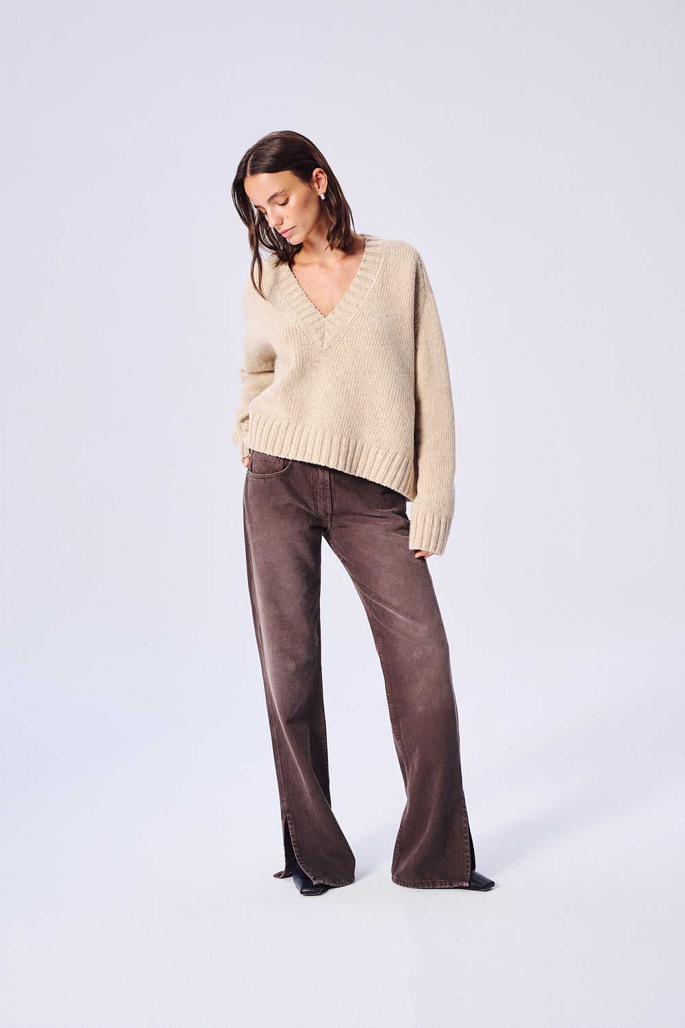 SWEATER TREA BEIGE