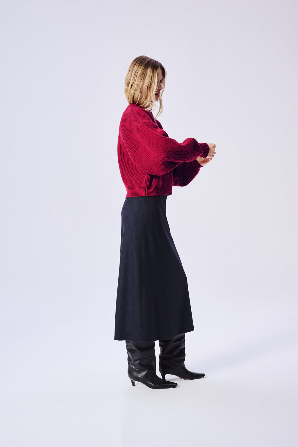 SWETER WEŁNIANY SL RED