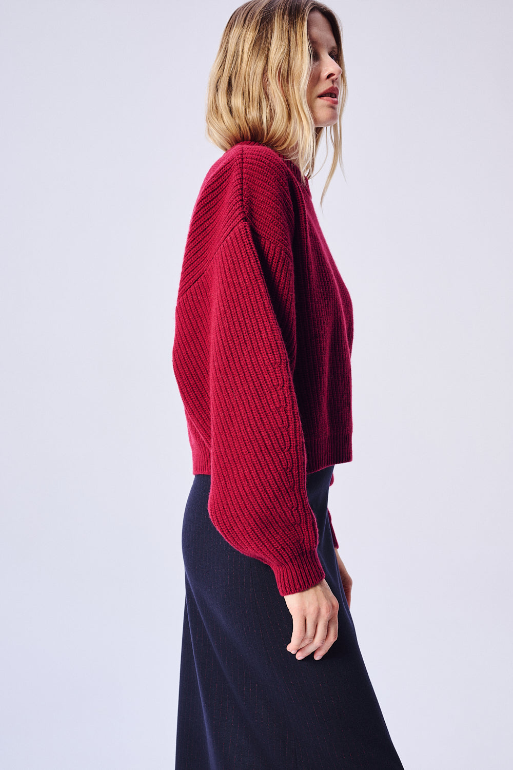 SWETER WEŁNIANY SL RED