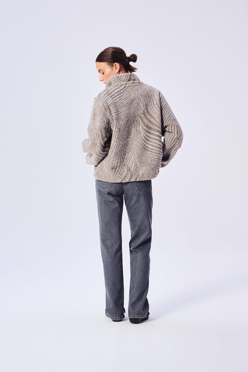 BLUZA WEŁNIANA PIU GREY