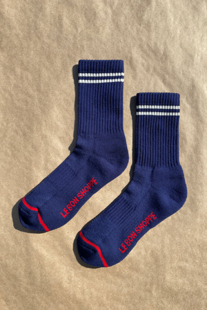 LE BON SHOPPE SOCKS BOYFRIEND NAVY