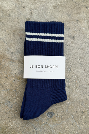 LE BON SHOPPE SOCKS BOYFRIEND NAVY