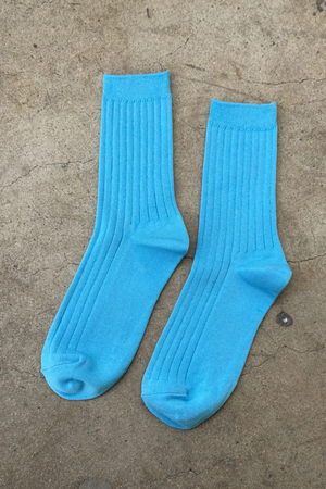 HER MC SOCKS BLUE WATER