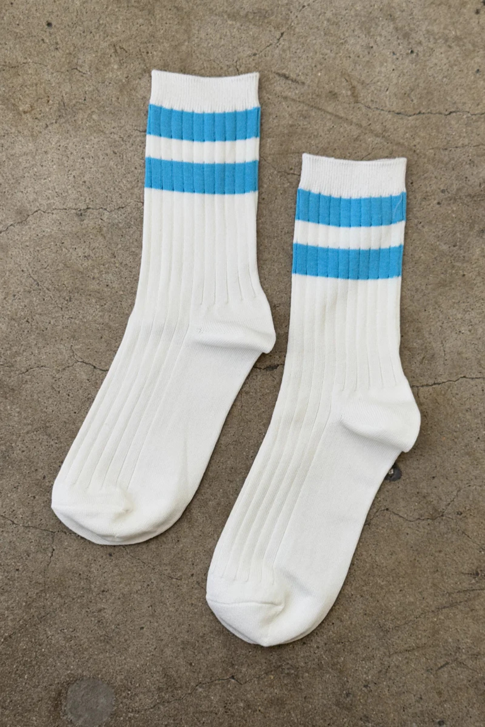 HER VARSITY SOCKS BLUE STRIPE