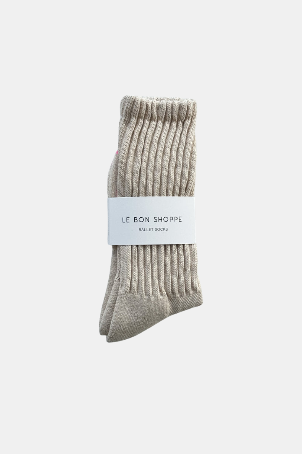 LE BON SHOPPE SKARPETKI BALLET OATMEAL