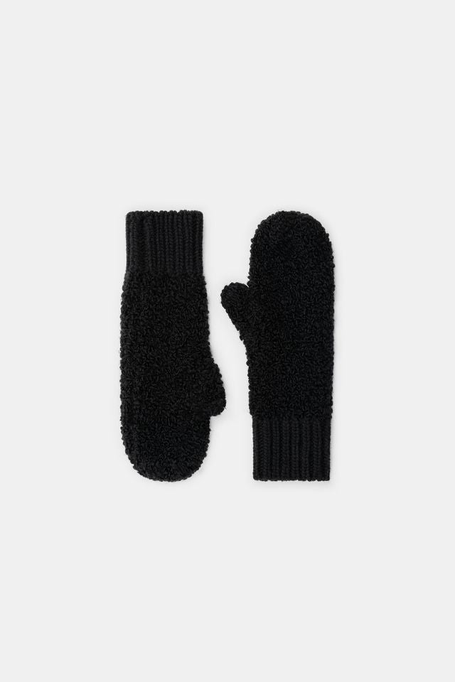 RĘKAWICZKI WEŁNIANE BUBBLE BLACK