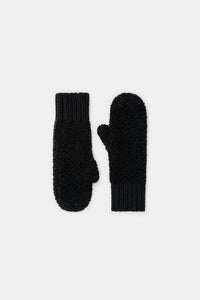 RĘKAWICZKI WEŁNIANE BUBBLE BLACK