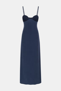 MOSS MAXIKLEID NAVY