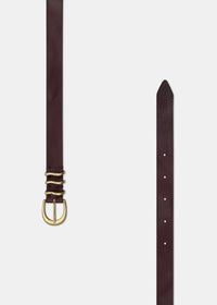 PASEK SKÓRZANY CAYENNE BURGUNDY