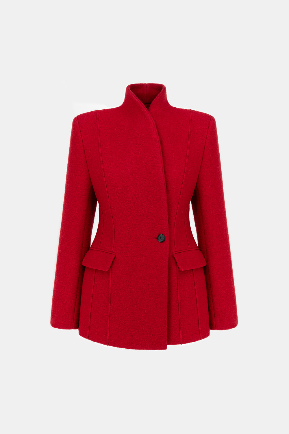 MARYNARKA WEŁNIANA SUITS RED