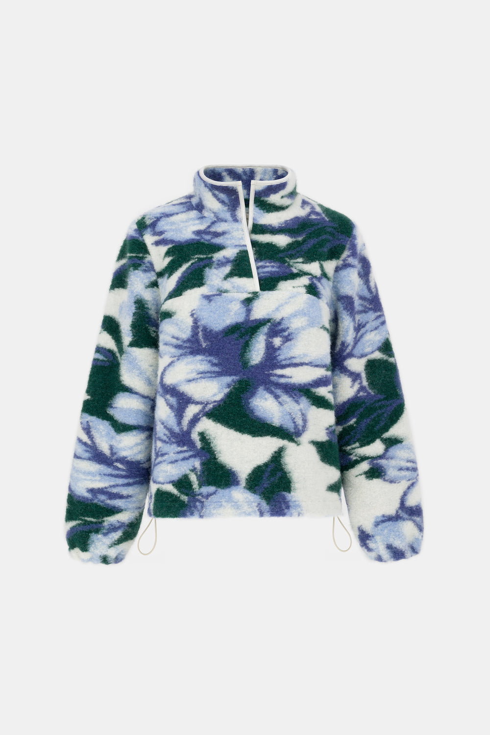 PIU BLUE WOOL SWEATSHIRT