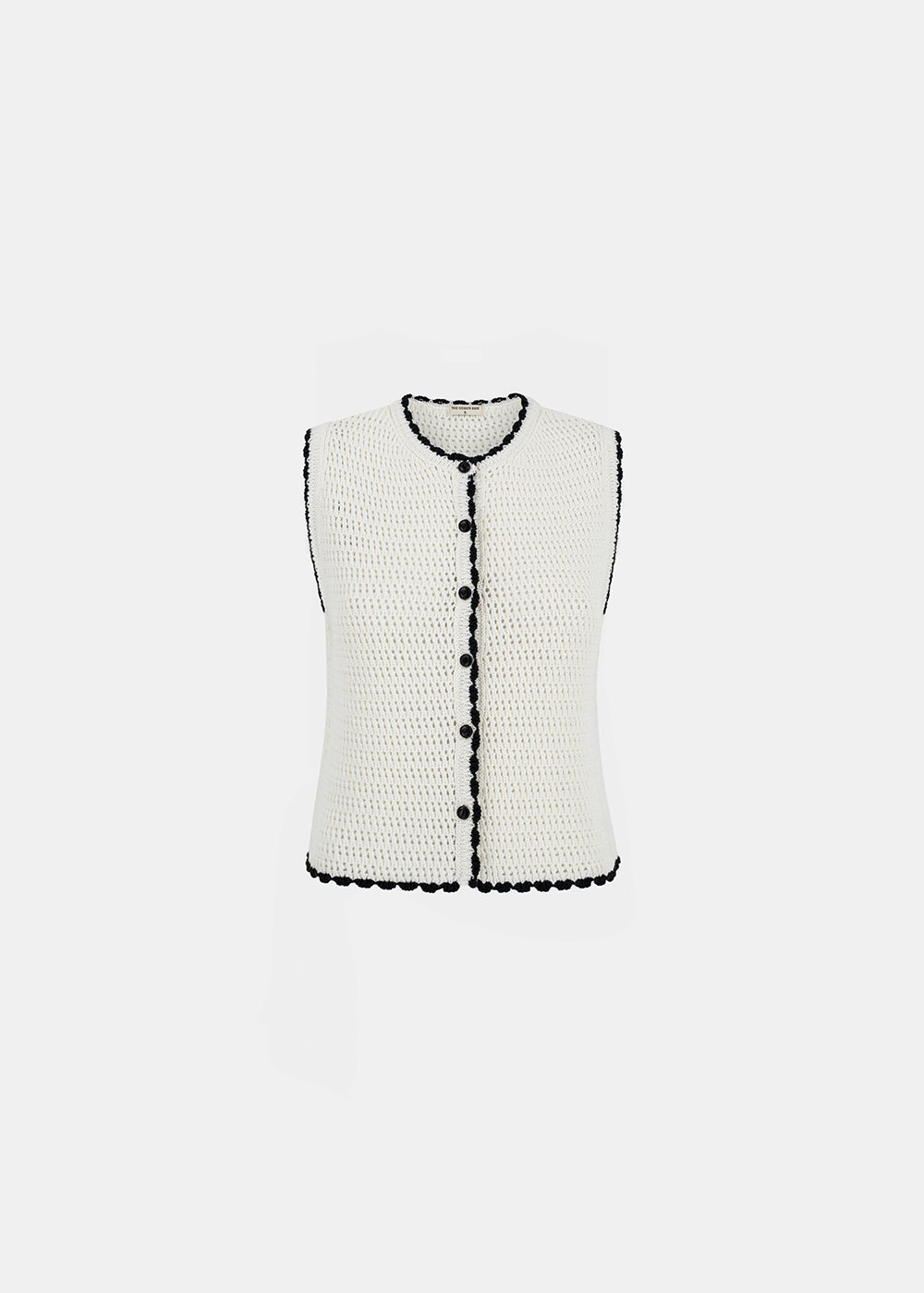 CAMEO KNITTED TOP ECRU