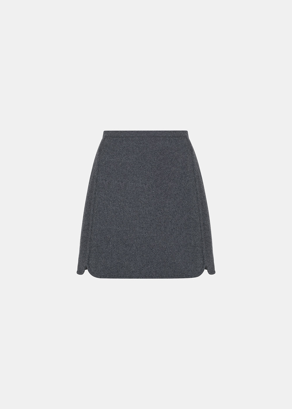 NAN WOOLEN SKIRT GRAPHITE