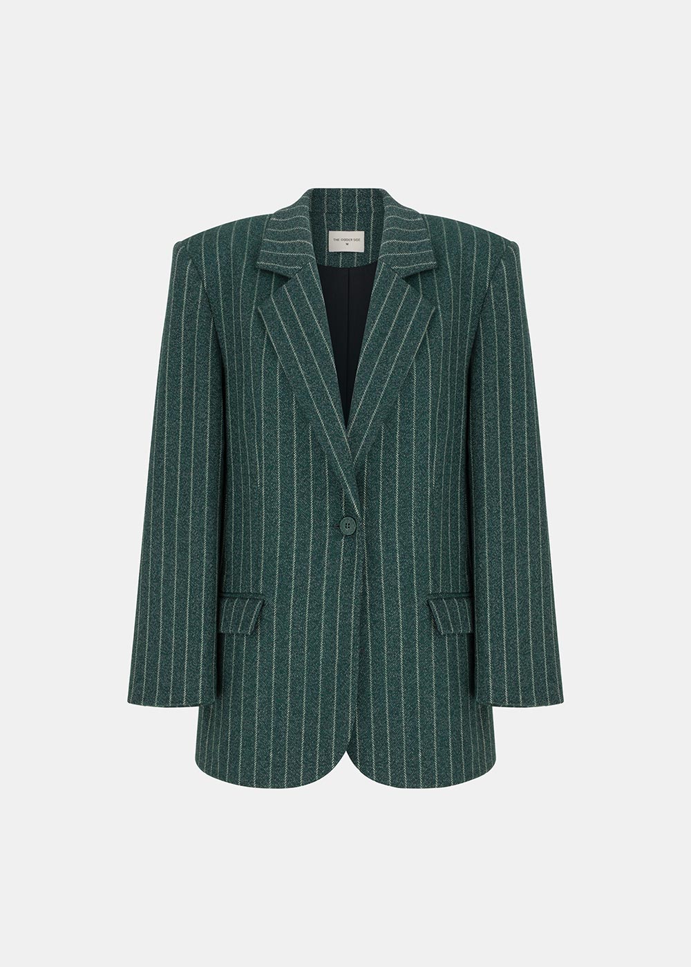 WAY WOOLEN JACKET STRIPES GREEN