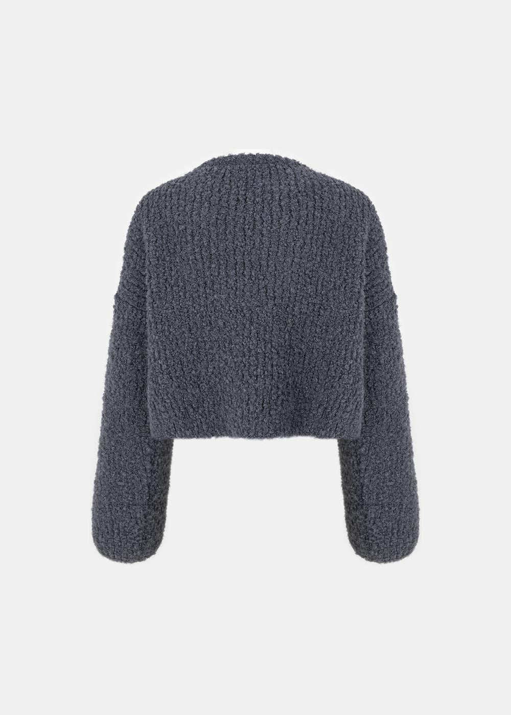 NEUTRA WOOLEN CARDIGAN GRAPHITE