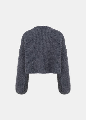 NEUTRA WOOLEN CARDIGAN GRAPHITE