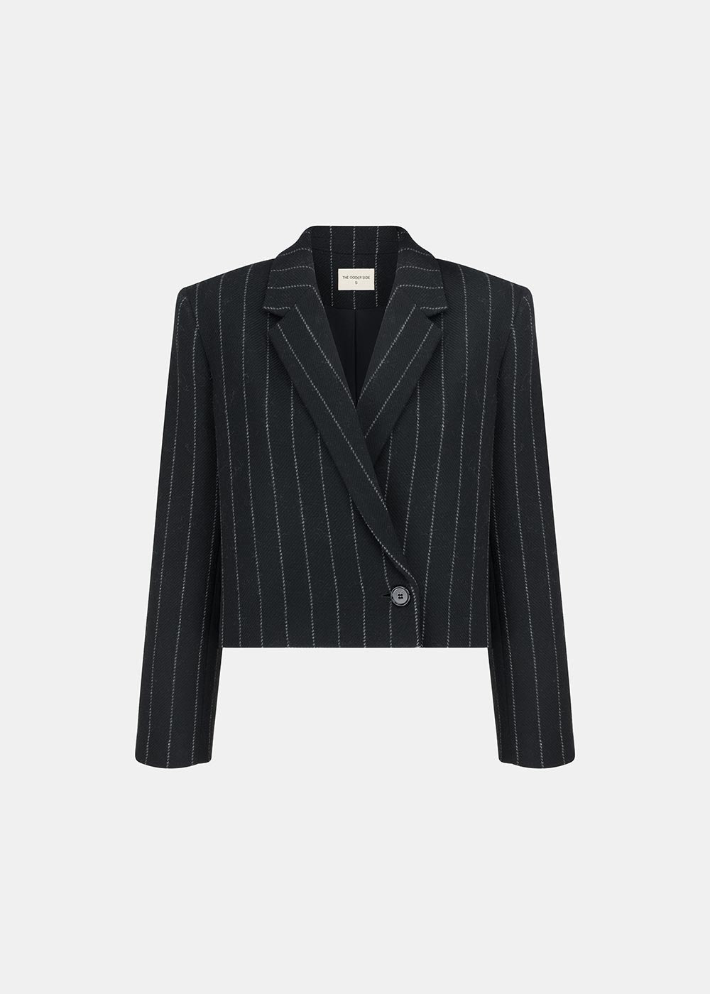 ELLIS WOOLEN JACKET STRIPES BLACK