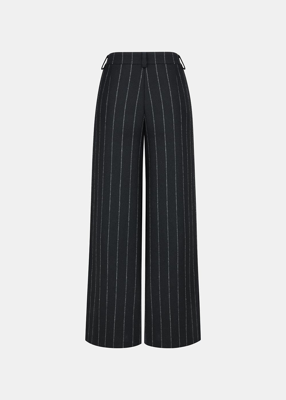 ELLIS WOOLEN PANTS STRIPES BLACK