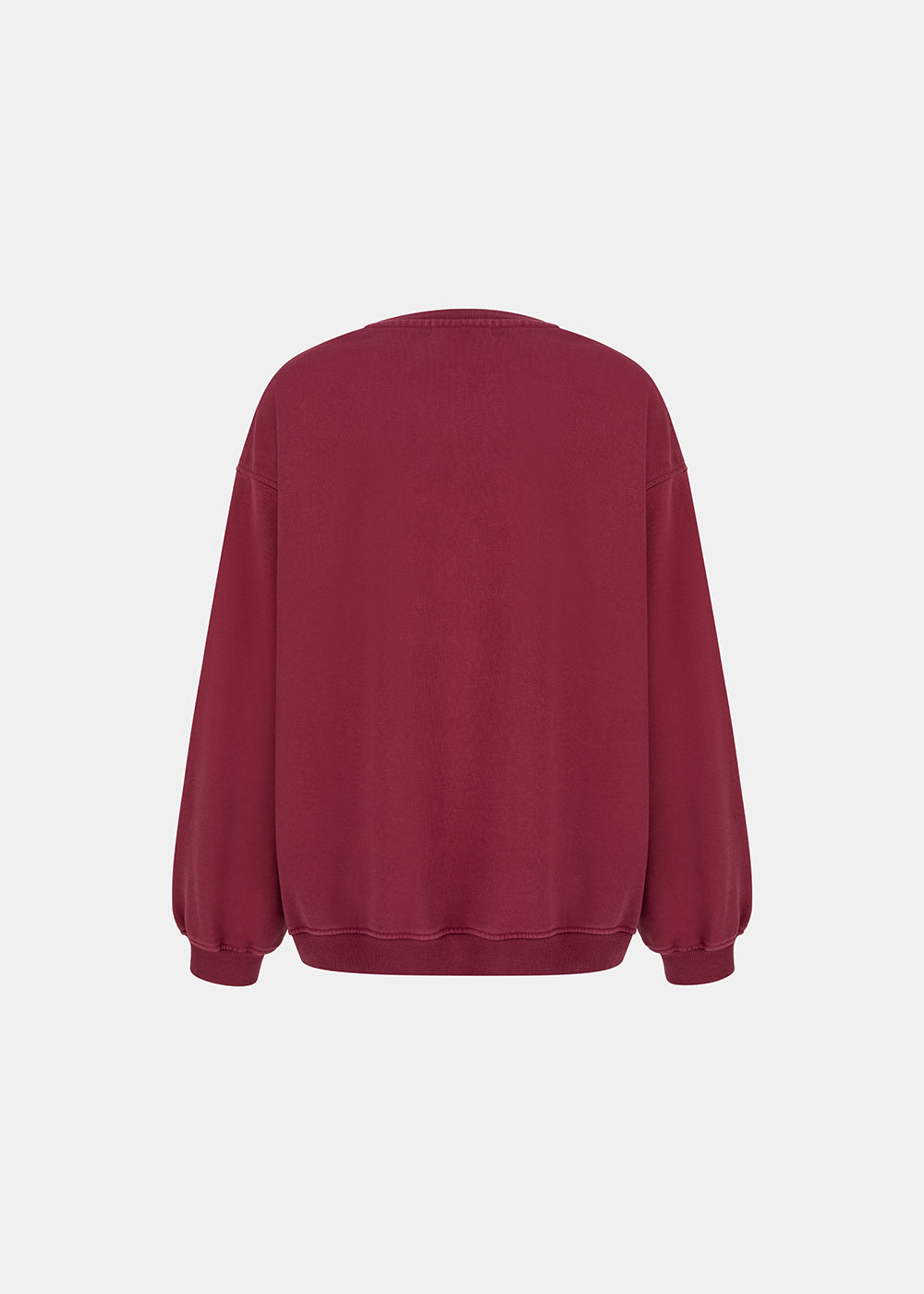 FREEZE WASHED SWEATSHIRT BURGUNDY