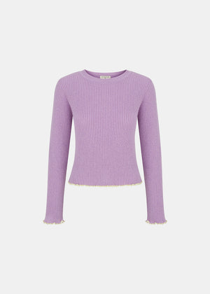 LOOM WOOLEN LONGSLEEVE VIOLET